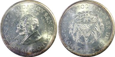 1925-Mo Colon San Salvador 400th Ann. KM-131 Ag MS63