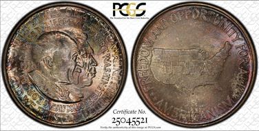 1952 50C Washington-Carver MS67
