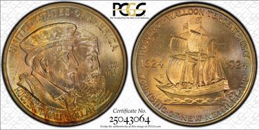 1924 50C Huguenot MS67+