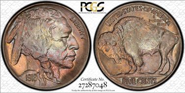 1916 5C 2 Feathers, FS-402 MS64