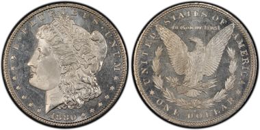 1880-S $1 VAM 12, Checkmark MS66PL