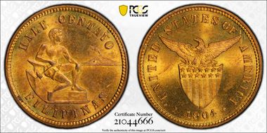 1904 1/2C MS65RB