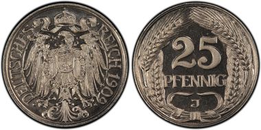 1909-J 25 Pfg J-18 PR65CAM