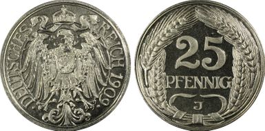 1909-J 25 Pfg J-18 PR65CAM