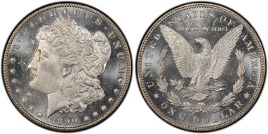 1890 $1 MS65PL
