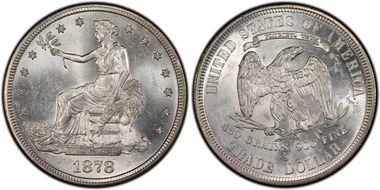 1878-S T$1 Trade MS62