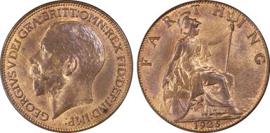 1925 1/4D S-4060 MS64+ RB