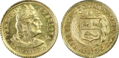 1913 POZG 1/5 Lib MS63+