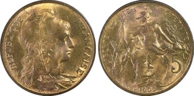 1902 5C Gad-165 F-119 MS65RB