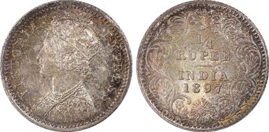 1897-C 1/4 Rup SW-6.327 MS65