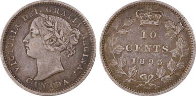 1893 10C Flat Top 3 XF40