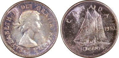 1953 10C No Strap MS64