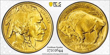 2013 $50 American Buffalo First Strike .9999 Fine Gold MS70