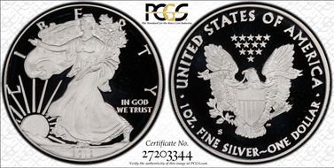 2012-S $1 Silver Eagle  75th Anniversary SF Mint Set PR69DCAM