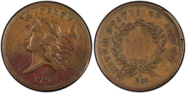 1793 1/2C C-1 VF35BN