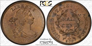 1808/7 1/2C C-2 MS64+ BN