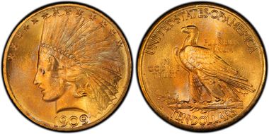 1909-S $10 MS67+