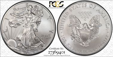 2012-W $1 Burnished Silver Eagle SP69