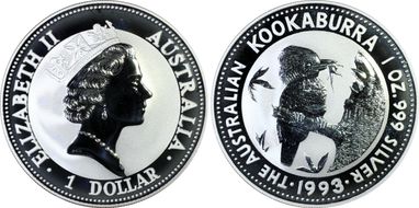 1993 $1 Kookaburra Ag MS69