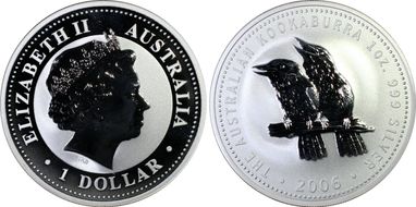 2006 $1 Kookaburra Ag MS69