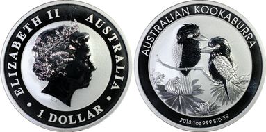 2013-P $1 Kookaburra Ag MS69