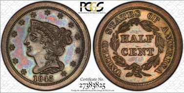 1845 1/2C Original PR64BN