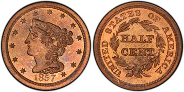 1857 1/2 C Cohen 1 SP65RB