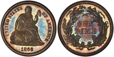 1866 10C MS66