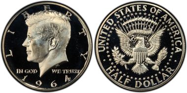 1964 50C Accented Hair PR68DCAM