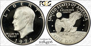 1972-S $1 Silver PR69DCAM