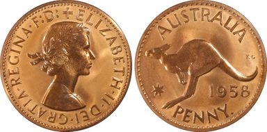 1958 Y. (p) 1D PR66RD