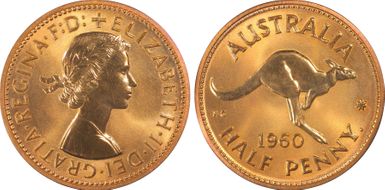 1960 Y. (p) 1/2D PR66RD