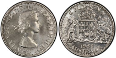 1963(m) Florin PR67