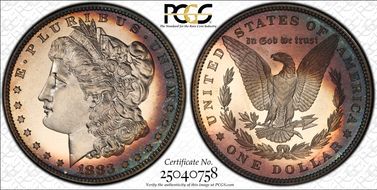 1883 $1 PR67CAM