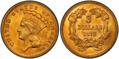 1878 $3 MS65