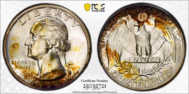 1934-D 25C Heavy Motto MS67+ 