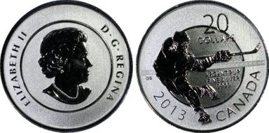2013 $20 Hockey .9999 Silver SP68
