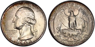 1943-S 25C MS67+