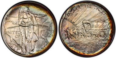 1938-D 50C Oregon MS68+