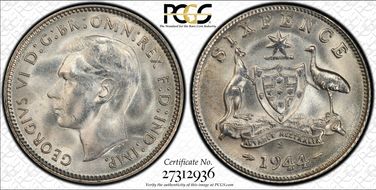 1944-S 6D MS64