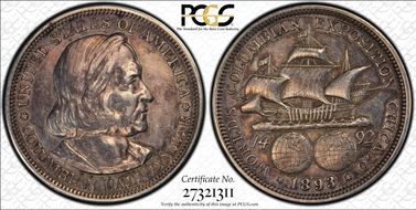 1893 50C Columbian N1