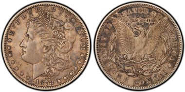 1878-S $1 VAM 26, Long Arrow Shaft XF40