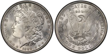 1889 $1 MS66+