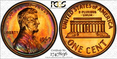1969-S 1C PR66CAM