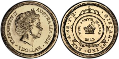 2013-P $1 Holey $ - Counterstamp MS68