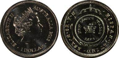 2013-P $1 Holey $ - Counterstamp MS68