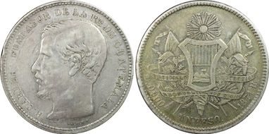 1871-R Peso AU53