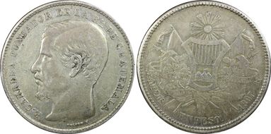 1867-R Peso XF40