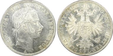 1861-A Florin KM-2219  Ag MS62