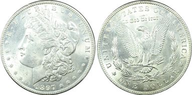 1897 $1 MS62